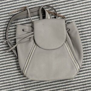 Gray Leather Women's Bag